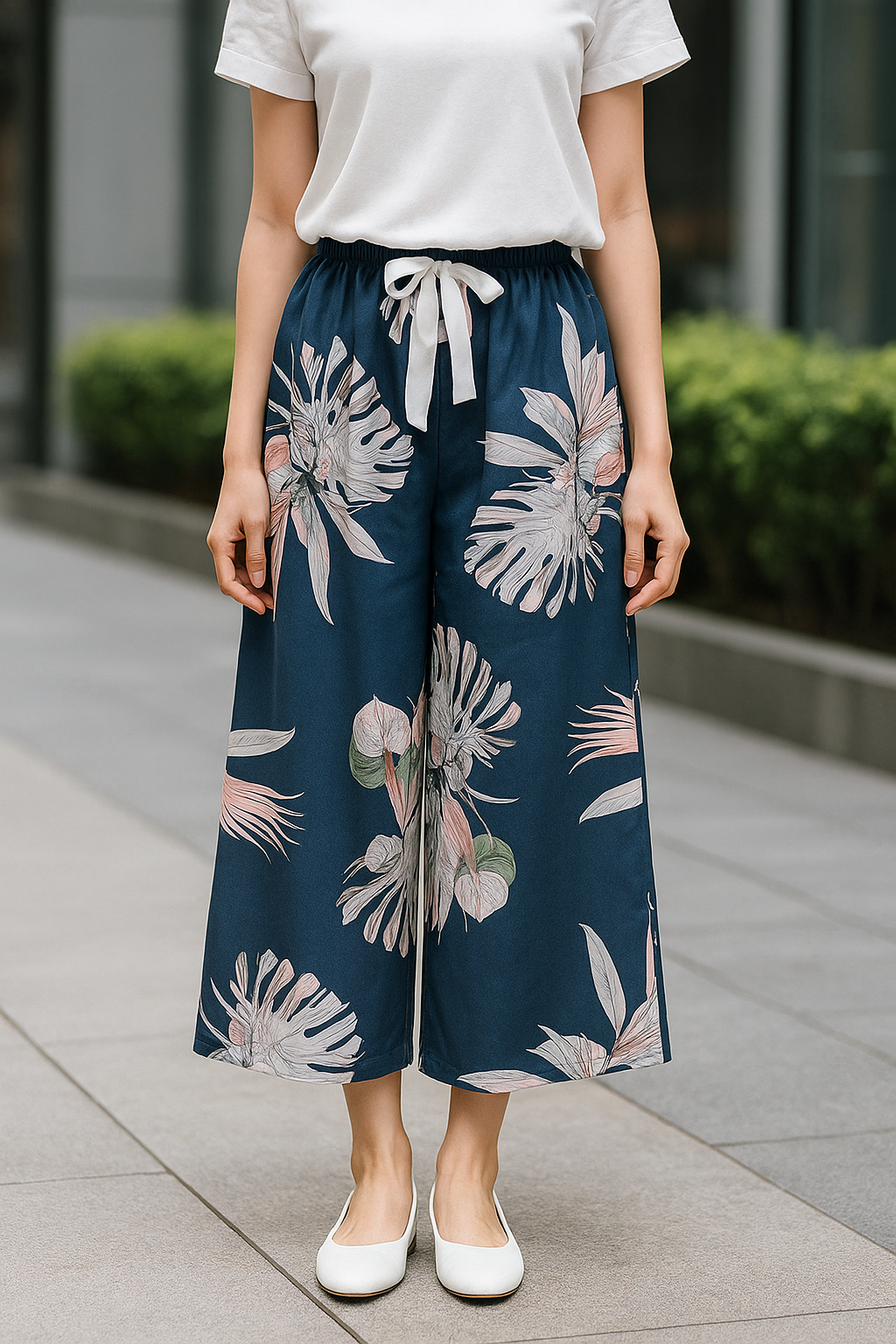 Floral Blue Pajama Pant