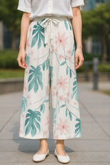 Floral White Pajama Pant