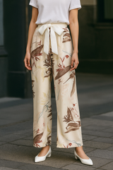 Floral Brown Pajama Pant
