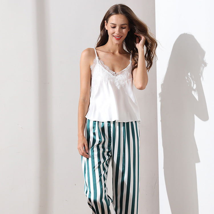 Stripe Cami Set