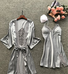 Gray Gown Set