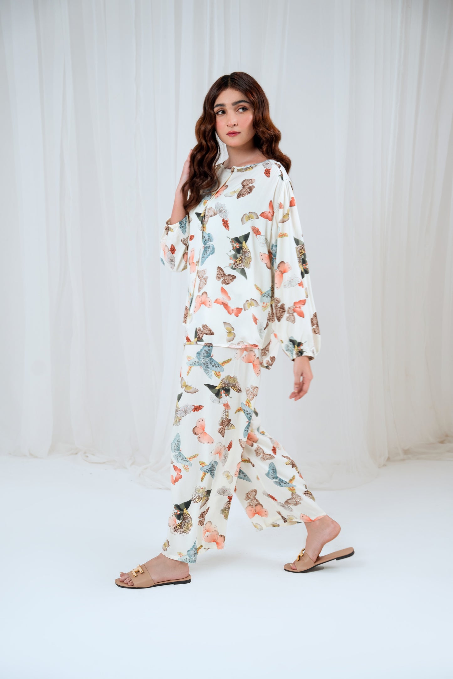 Butterfly Linen Co Ord Set